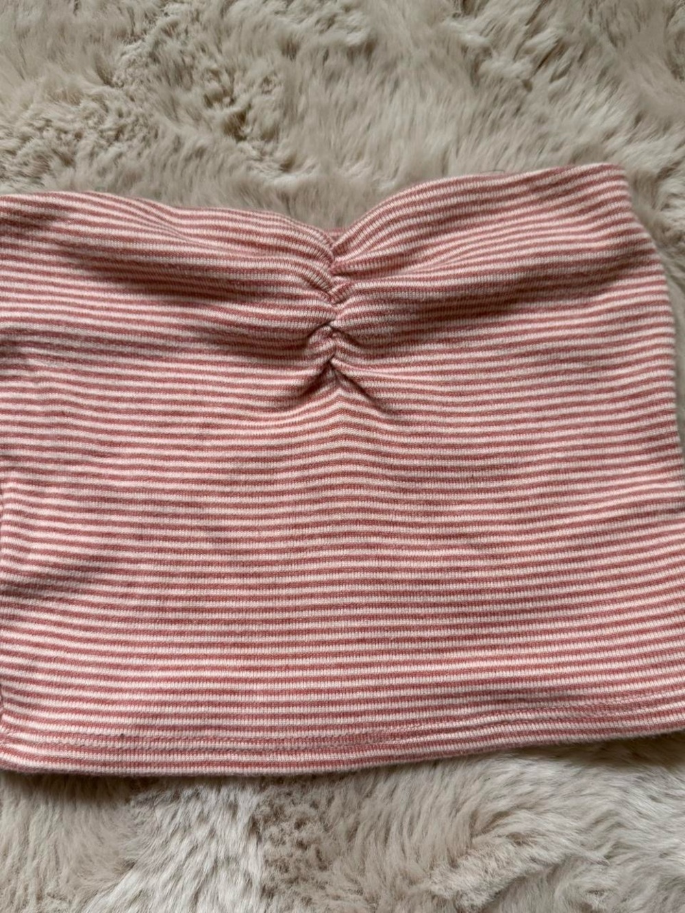 Striped Orange Tube Skirt with Ruched Front - Full Tilt / Tilly’s
